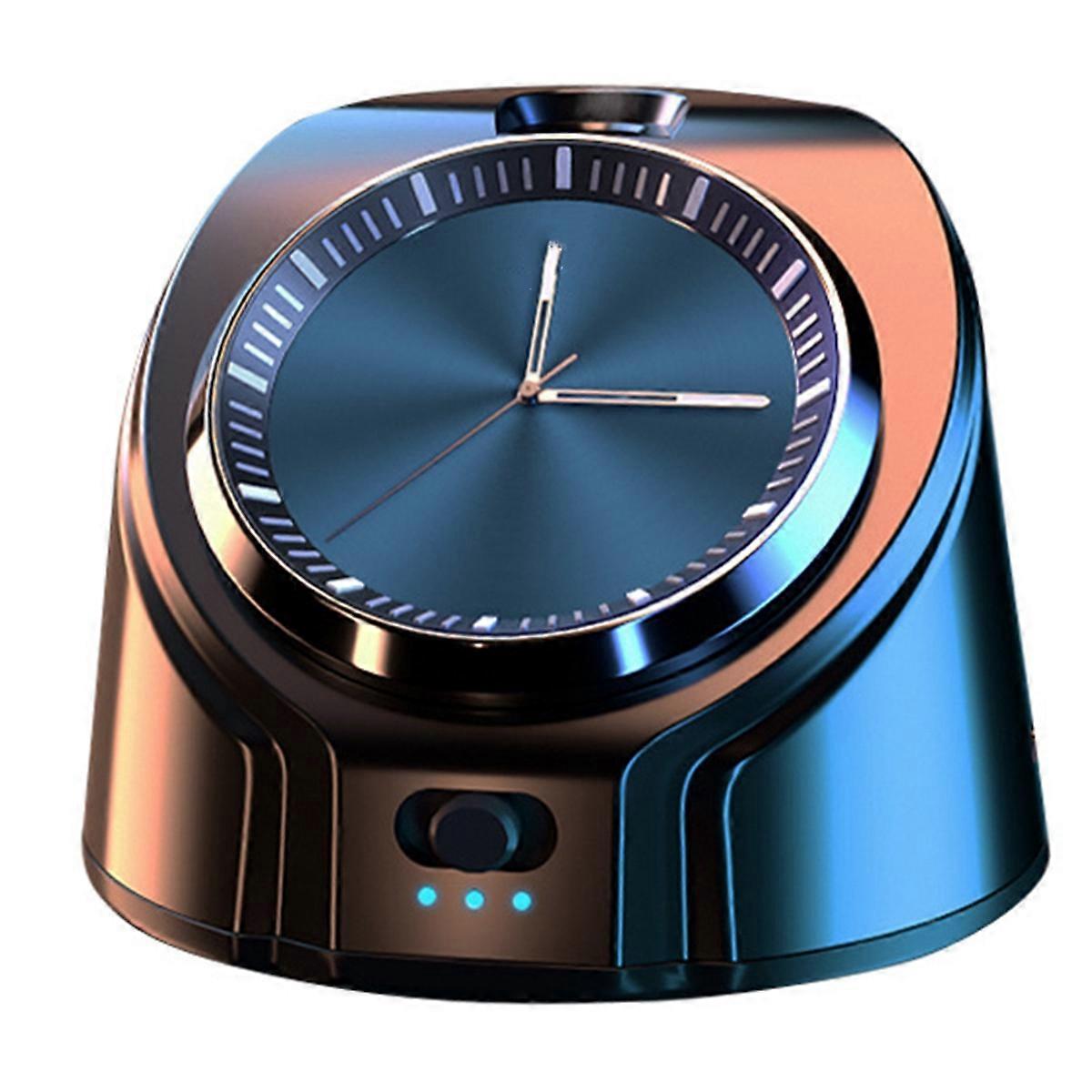 Car Air Purifier Essential Oil Diffuser Rechargeable Car SUV Instrument with Clock Night Light Func