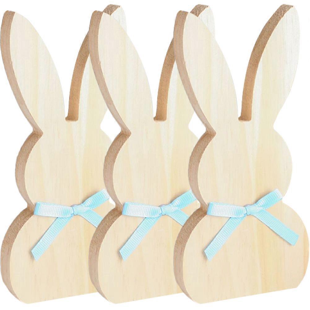 Unfinished Bunny Table Signs Easter Decorations for Decor 9Pcs