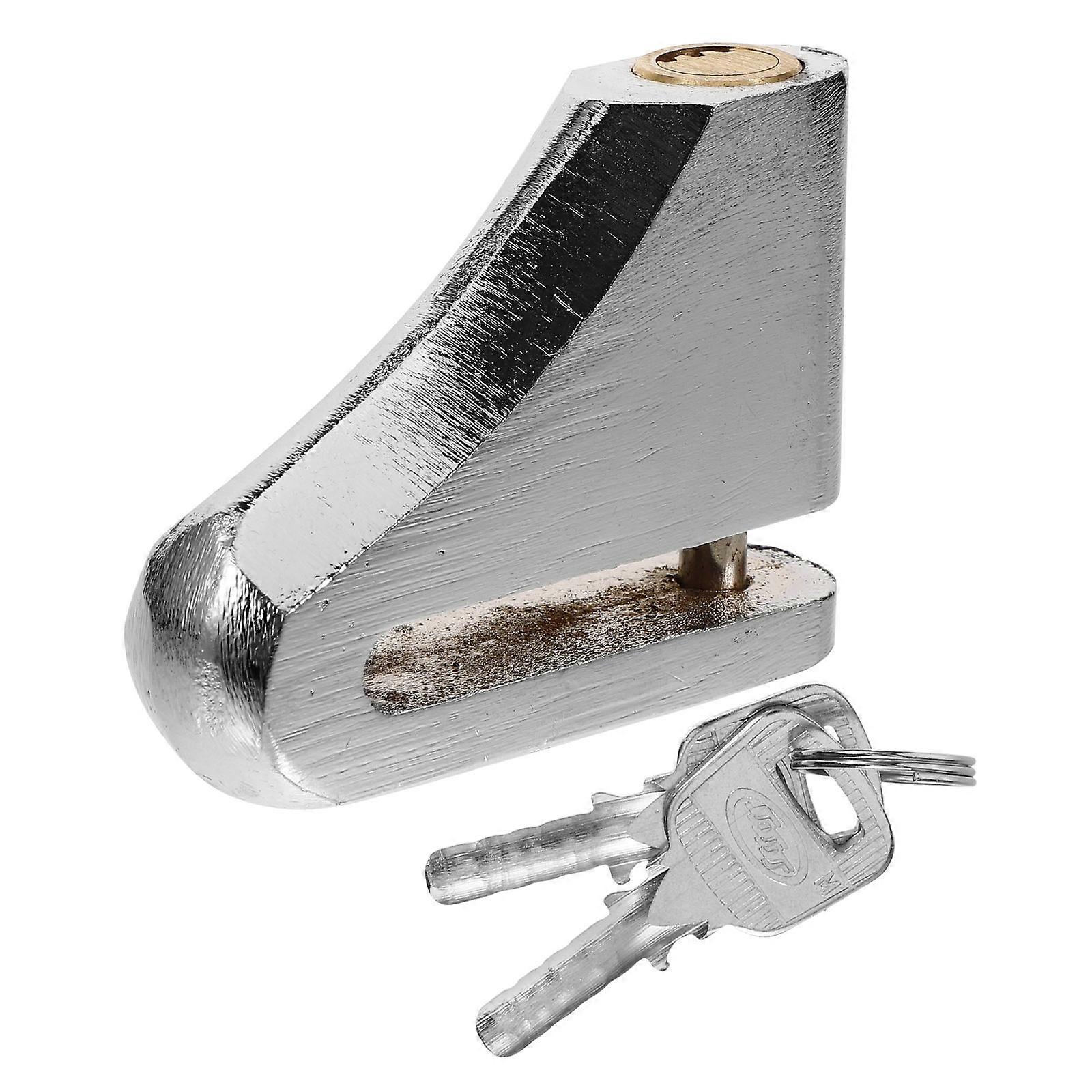 Motorcycle Disc Brake Lock for Bike Security Lock 2Pcs Silver