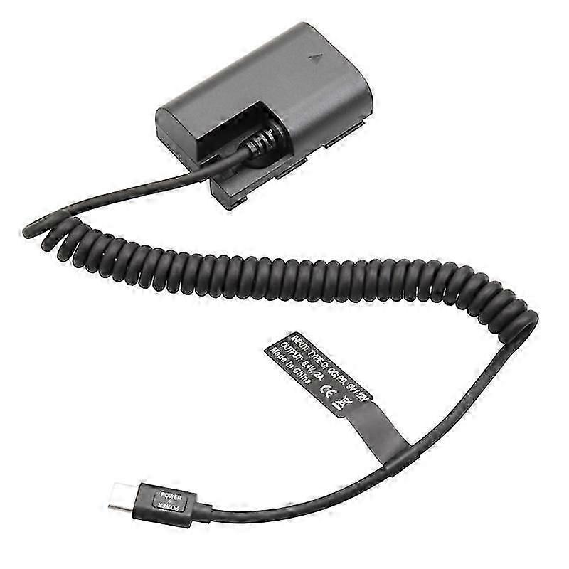 LP-E6 Dummy Coupler Battery Type-C Spring Cable for 5D2 5D3 5D4 6D 6D2 60D 7D 7D2 70D 80D 90D 5DSR R R5 R6