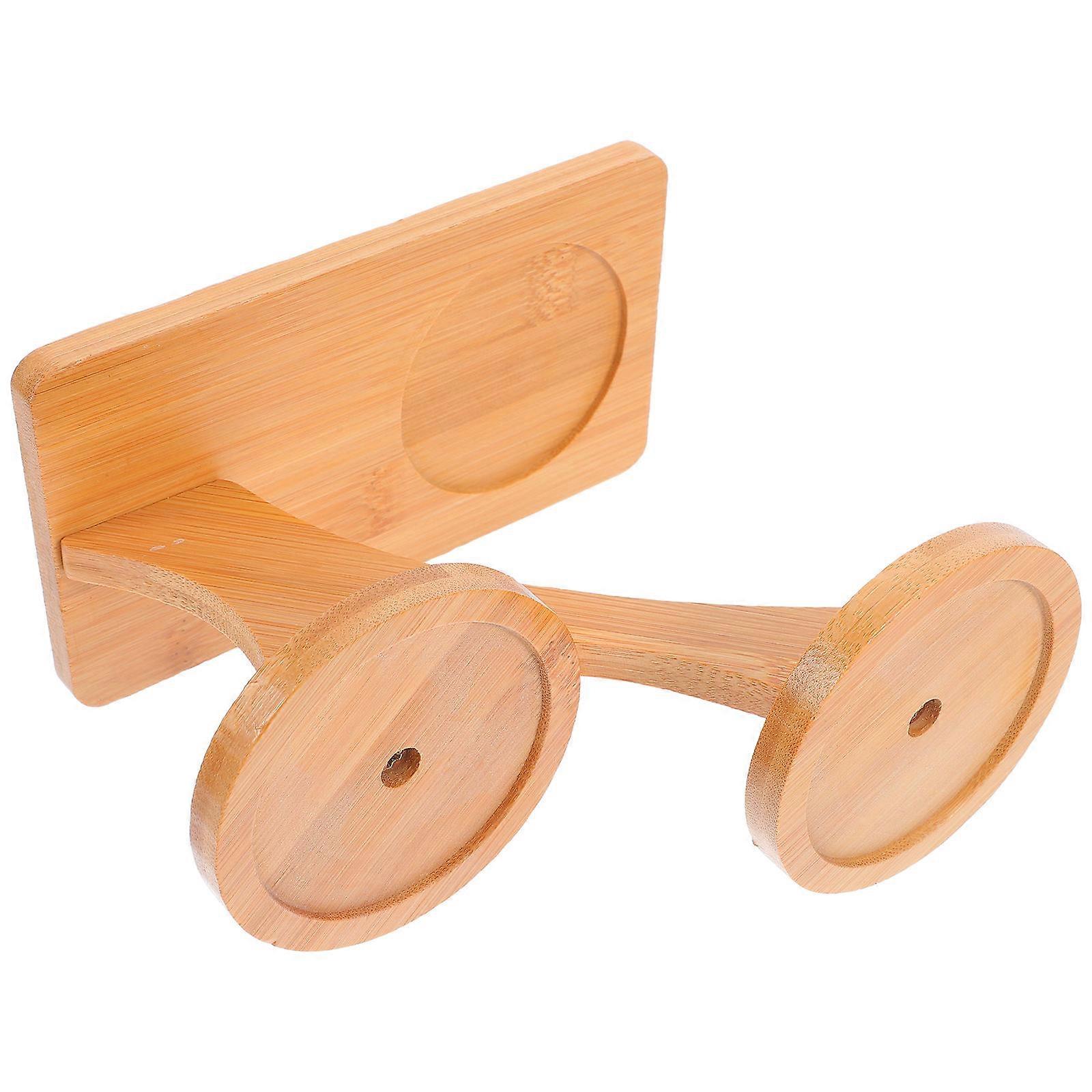 Windowsill Plant Display Stand Bamboo Rustic Holder 4Pcs