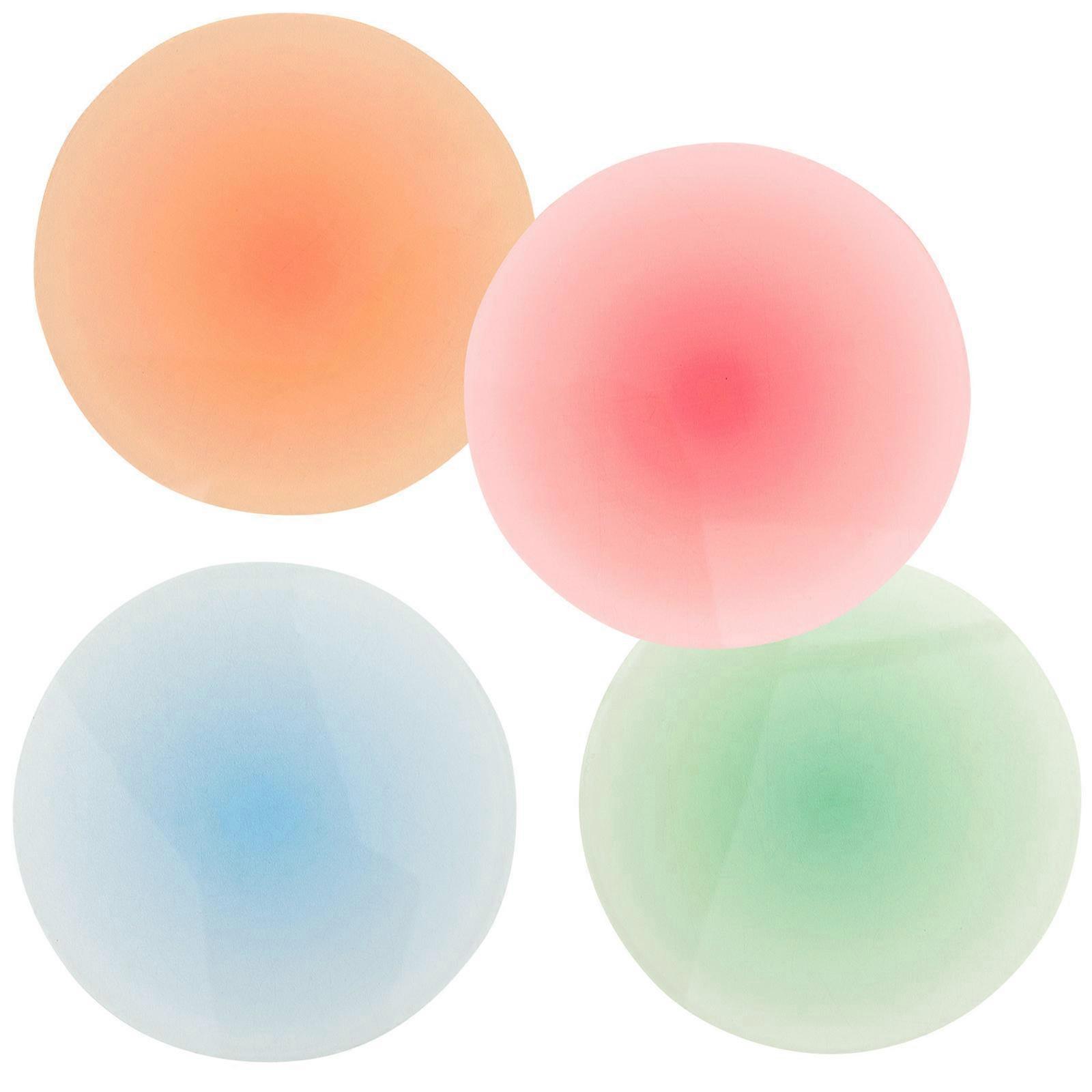 Acrylic Coasters 12 Pcs Round Coasters Heat Resistant For Beverage Cups Assorted Color Classic And Elegant Style