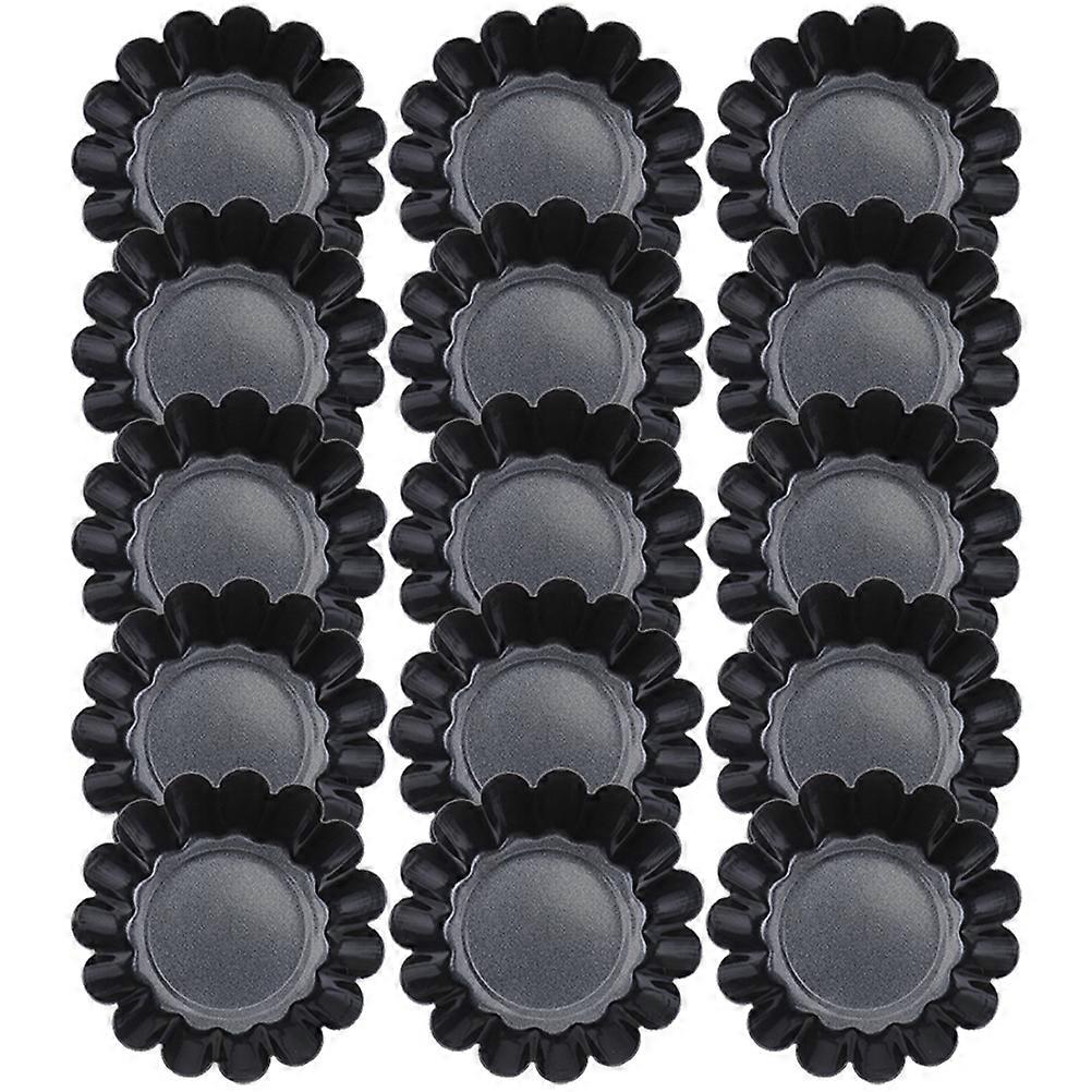 Multi-Function Pudding Molds 45 Pcs Baking Helpers For Home Kitchen And Bakeries With Non-Stick Surface Black Color