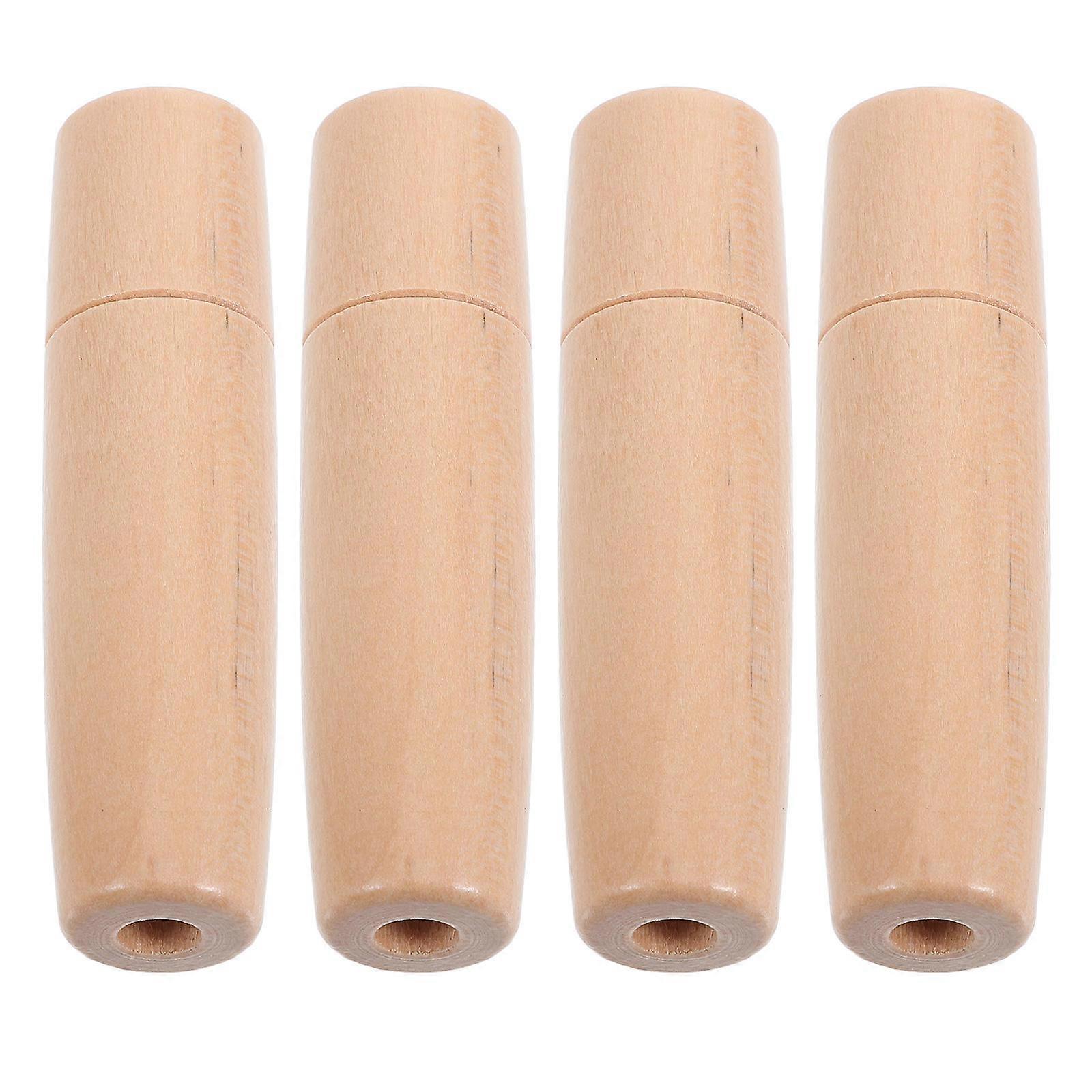 Replacement Varnished Wood Handle for Grill Brush Handle 20Pcs Barbecue Tool