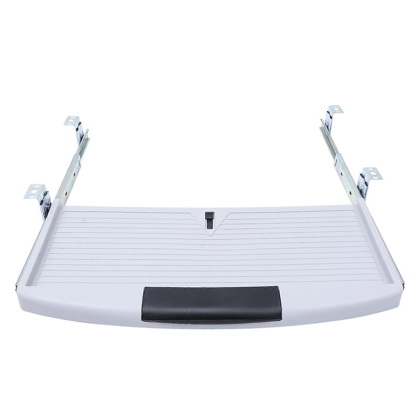 Office Keyboard Storage Box Drawer Type for Desk Use 2Pcs Set Grey