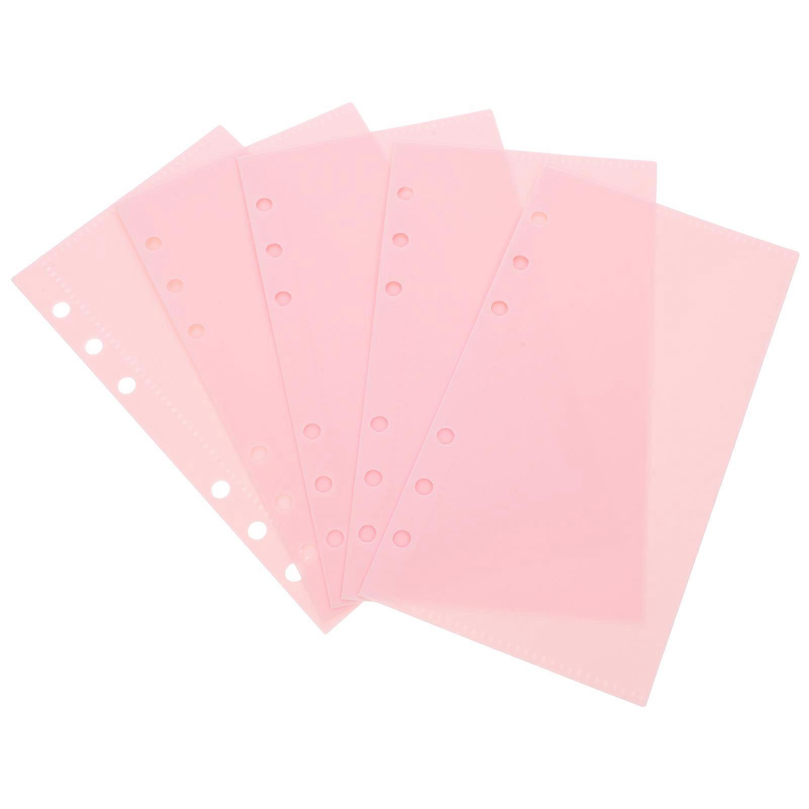 Budget Insert Binder Pockets 15Pcs For Organizing Receipts And Stamps In Pink Design