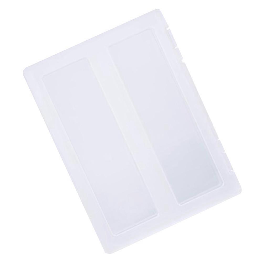 Written Materials Box Document Holder for Storage 2Pcs Transparent Plastic Case