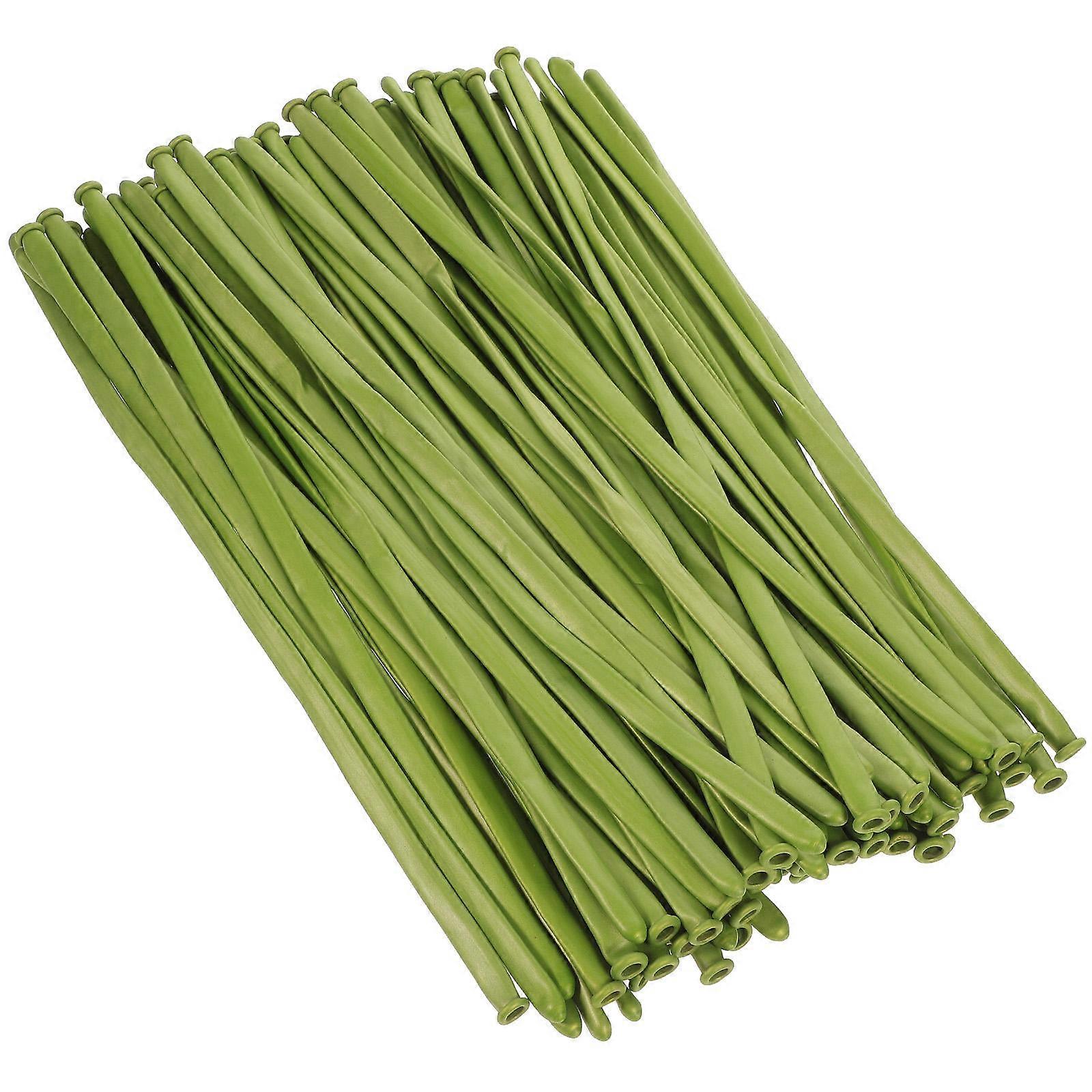 Long Balloons Twisting Balloons for Balloon Modeling 300Pcs Green Latex Party