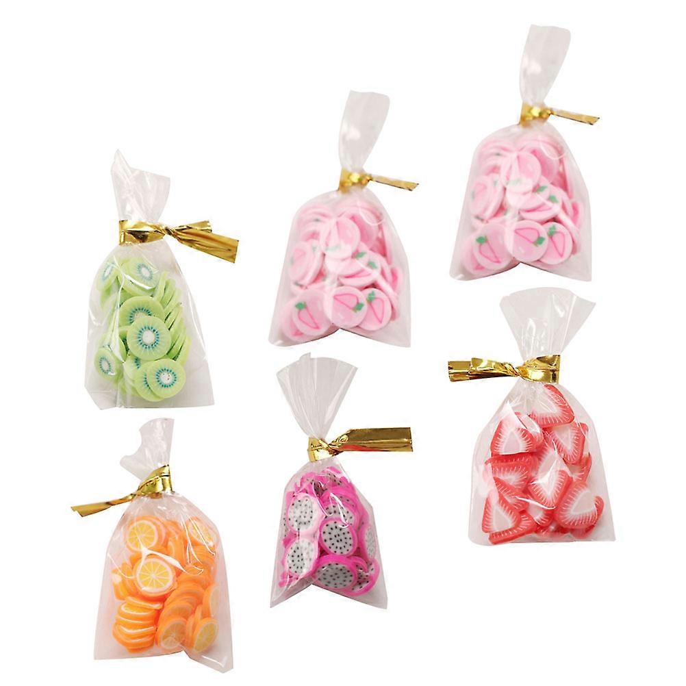 Mini Packaged Snacks Adornments for Decoration 6Pcs Rubber Candy Snack Set