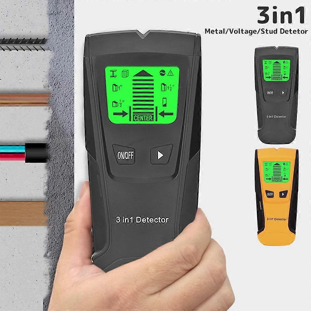 Jetcloudlive 3 in 1 Stud Finder Wall Scanner Metal Detector LCD Screen Precise Position Stud Sensor Thickness Measuring Instruments Wall Beam Scanner