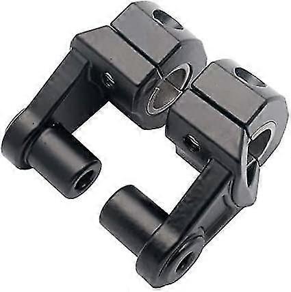Aluminum Durable Handlebar Clips For Motorcycle Handlebar Risers (black) (2pcs)