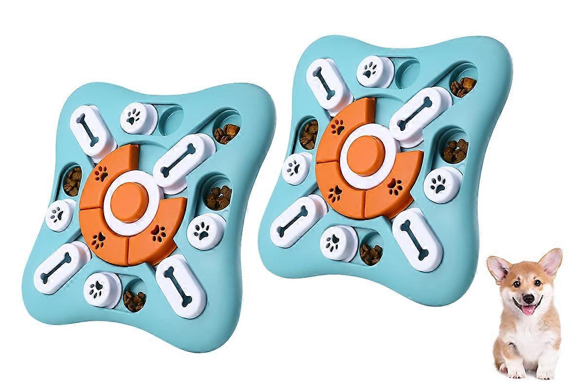 2Pcs Interactive Dog Treat Puzzle Slow Feeder Toy for Dogs