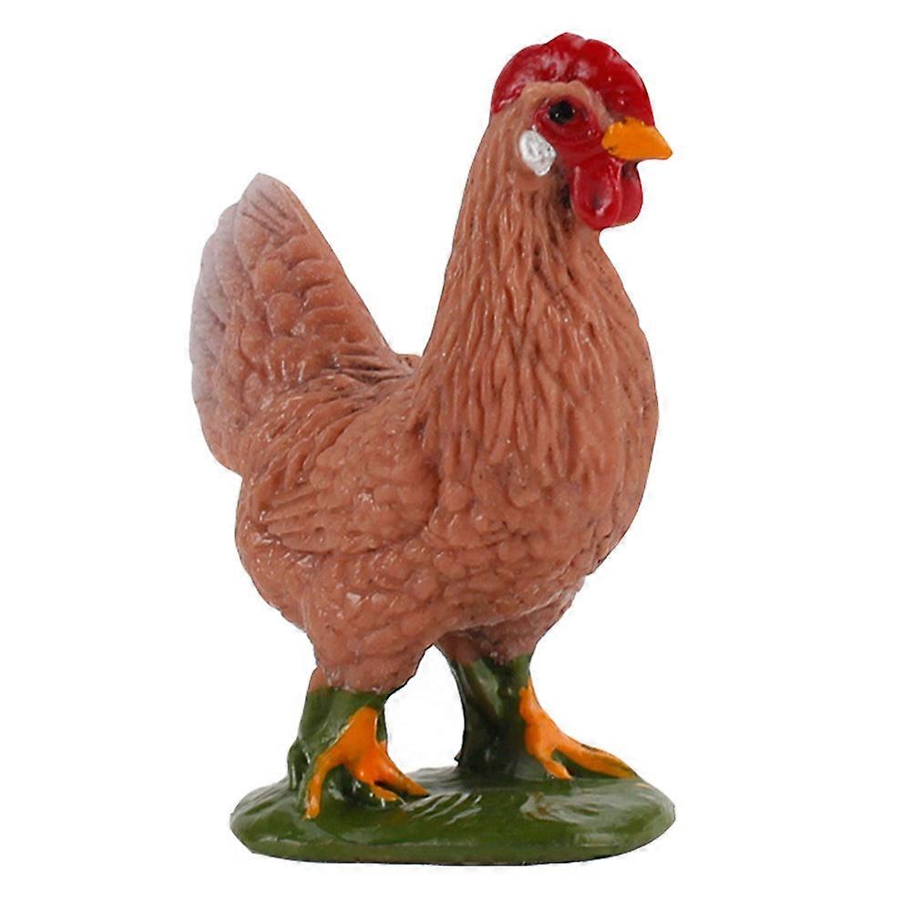 Farm Animal Chook Model for Simulation Decor 3Pcs