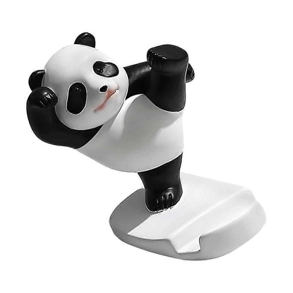 Phone Bracket Ensuring Stable Support 3Pcs Resin Panda Design Phone Holder
