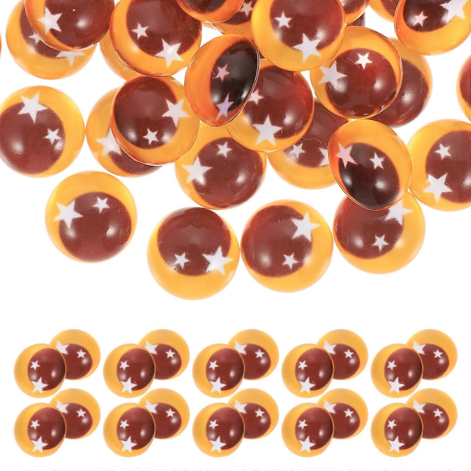 Glass Eyes for DIY Doll Crafts Plush Doll Accessories with 250Pcs Multi Color Eyeballs