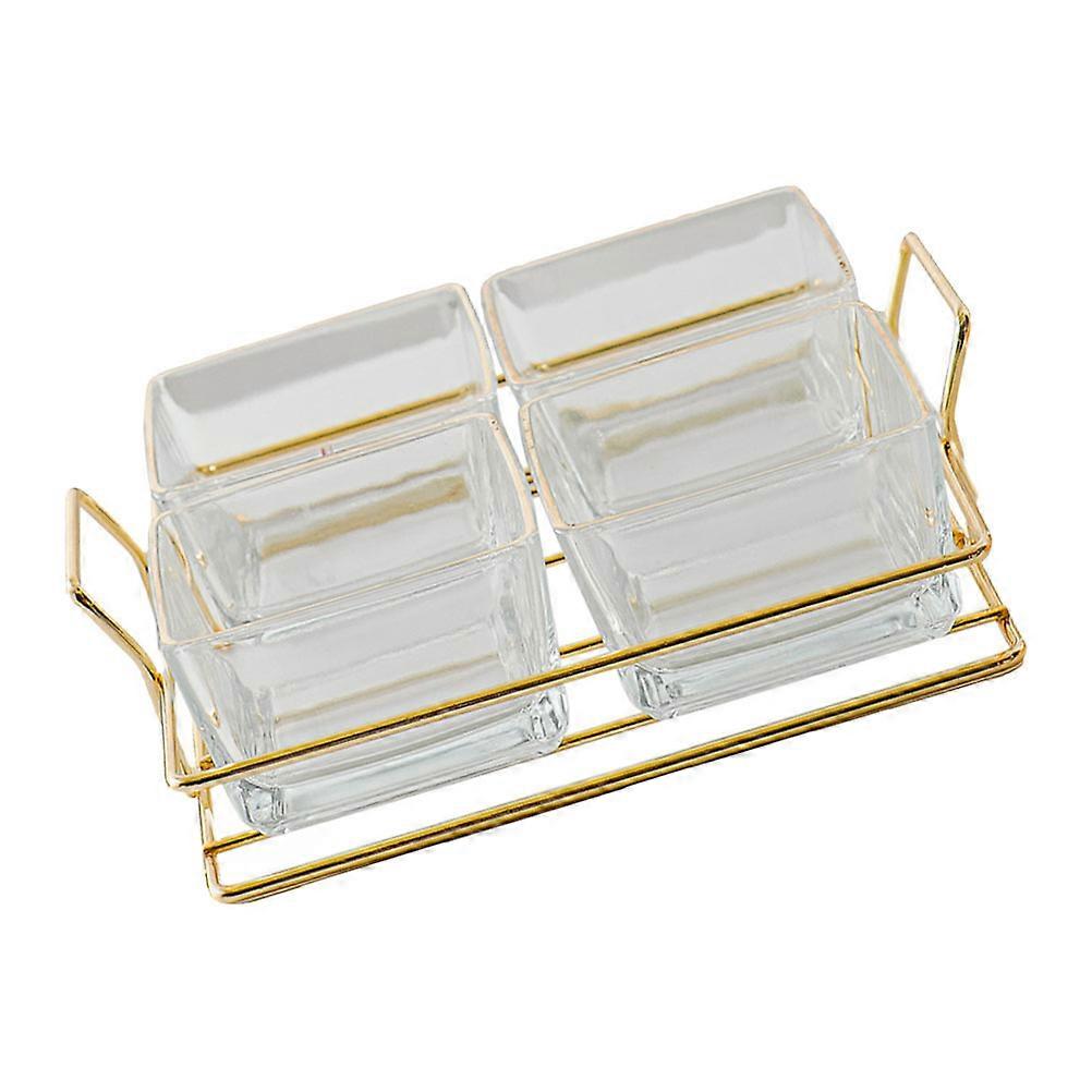 Portable Snack Container Square Candy Case Leisure Time 22x19.5cm European 1 Set