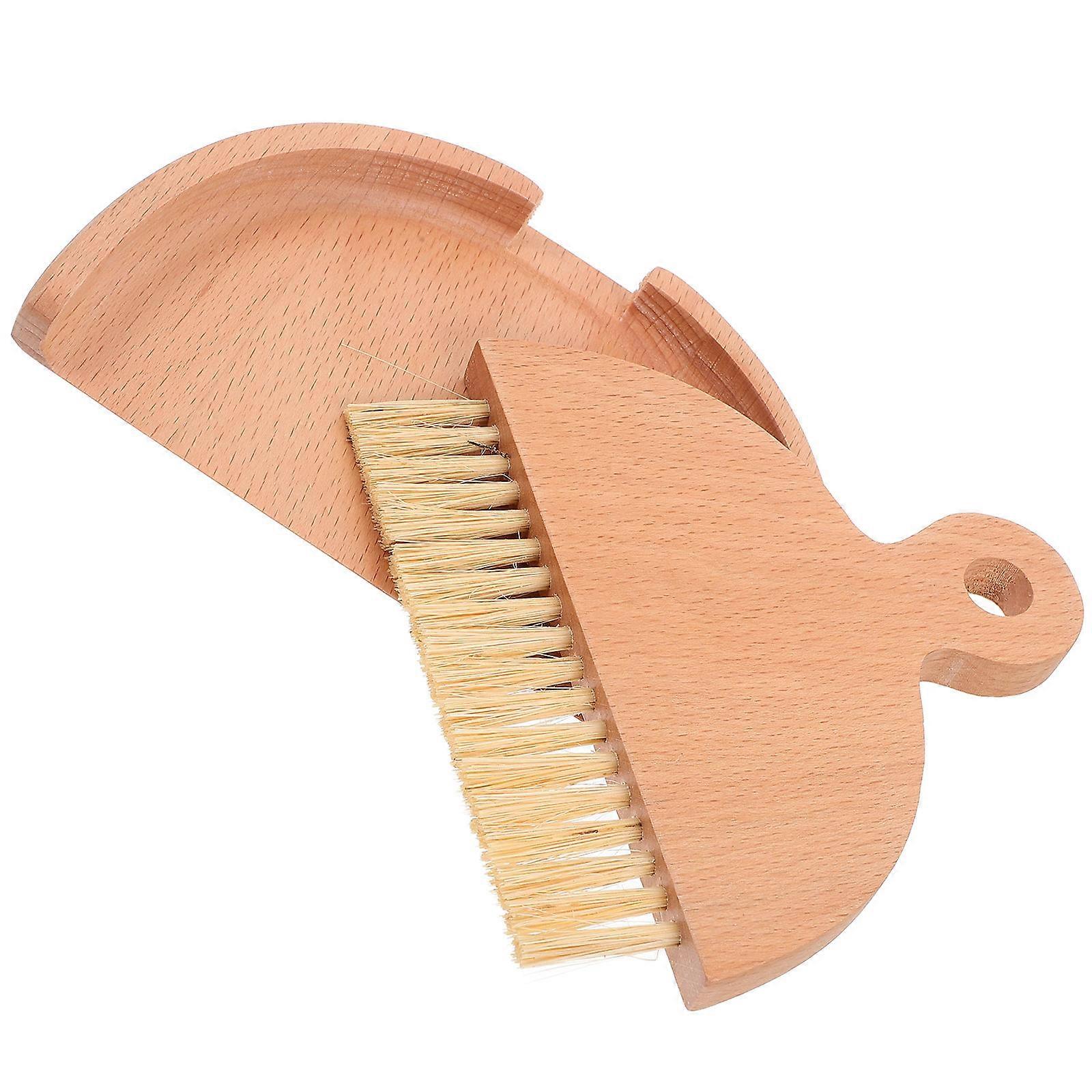 Mini Broom and Dustpan Set for Kitchen Use Comes in 2Sets with Wood Material