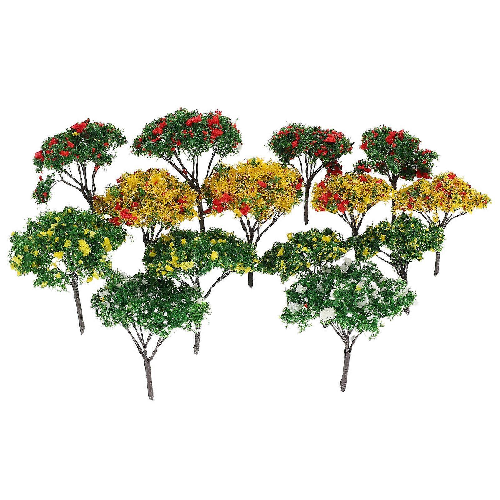 Miniature Trees Plastic Kit for DIY Craft 3Sets for Architectural Models
