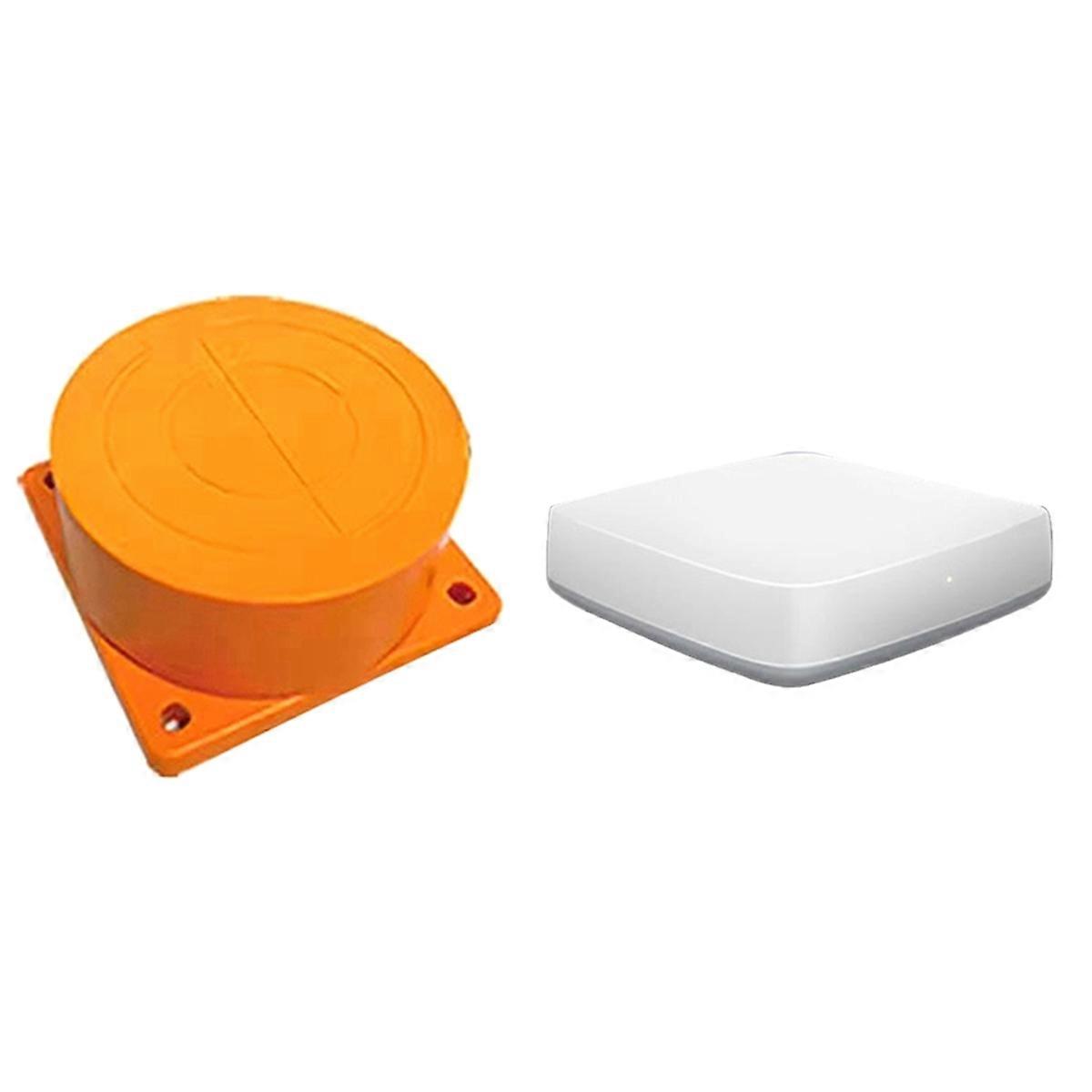 Tuya Smart Zigbee Capteur de surveillance de réservoir d’eau à ultrasons de niveau de liquide avec alarmes en temps réel pour le contrôle de l’application IOS Android