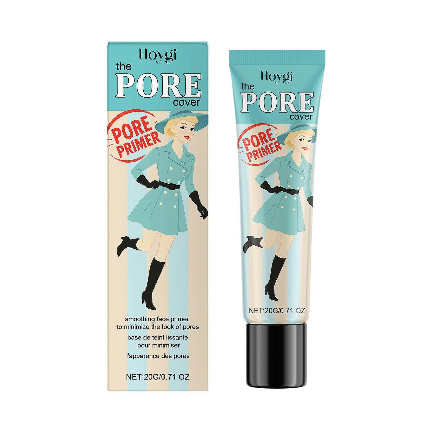 Hoygi Pore Primer, Moisturizing Skin Isolation Protection Brightening Natural Cream Concealer Clear And Hydrating Base
