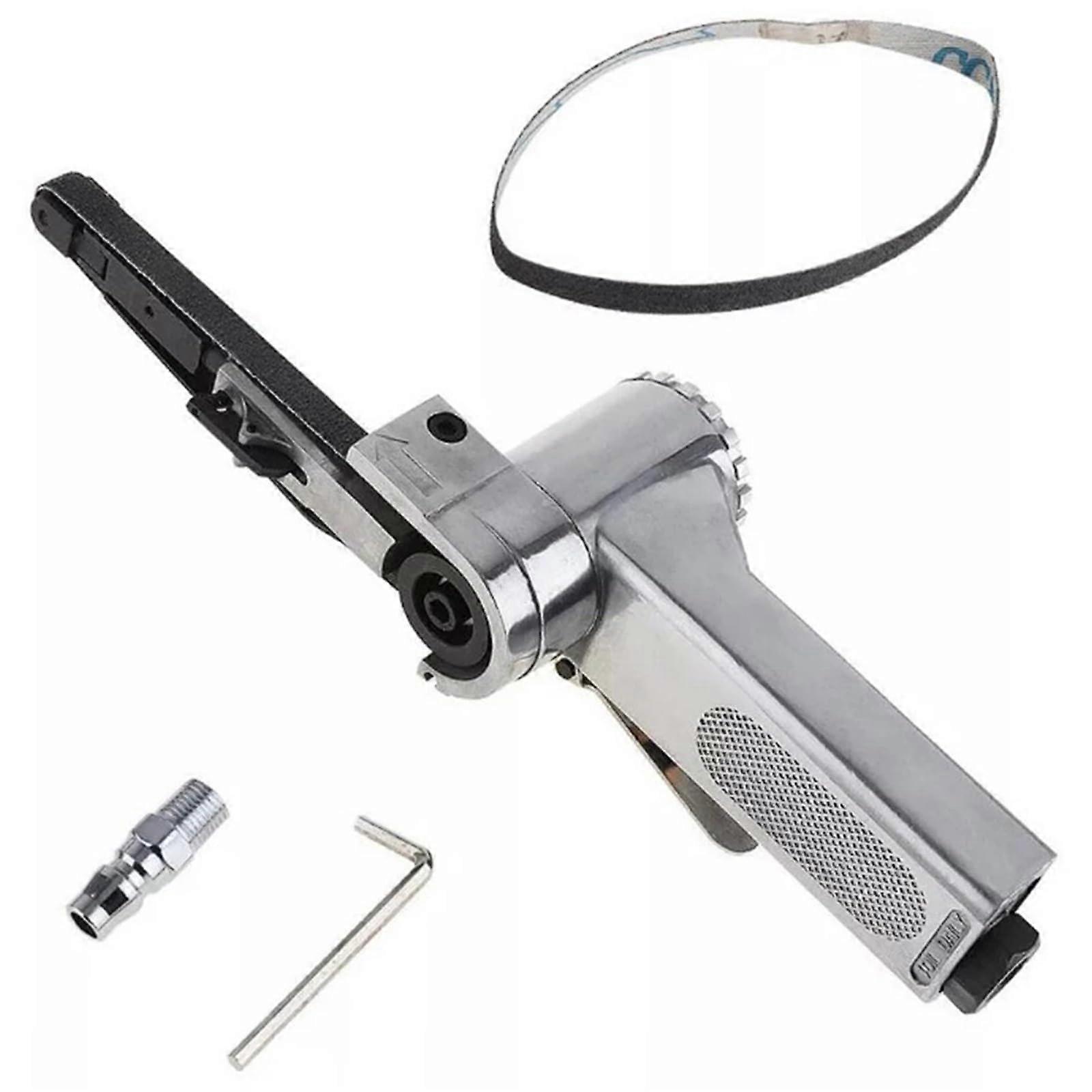 Air Angle Grinding Machine 16000 RPM 3/8Inch Pneumatic Sanding Buffing Tools Heavy Duty Belt Grinder With Sanding Belts
