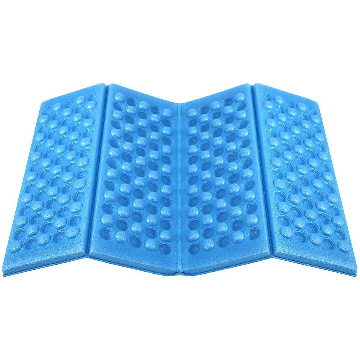 Folding Foam Waterproof Seat Pad Chair Cushion (Blue)