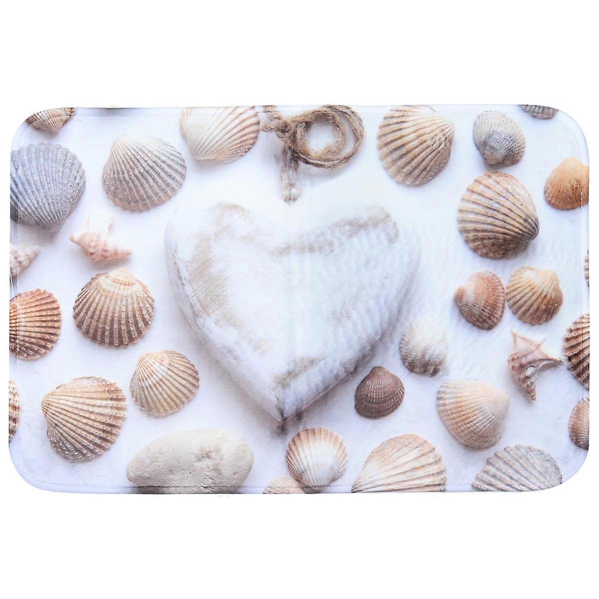 Non-Slip Floor Mat Doormat for Home Use Heart Stone Multi Color