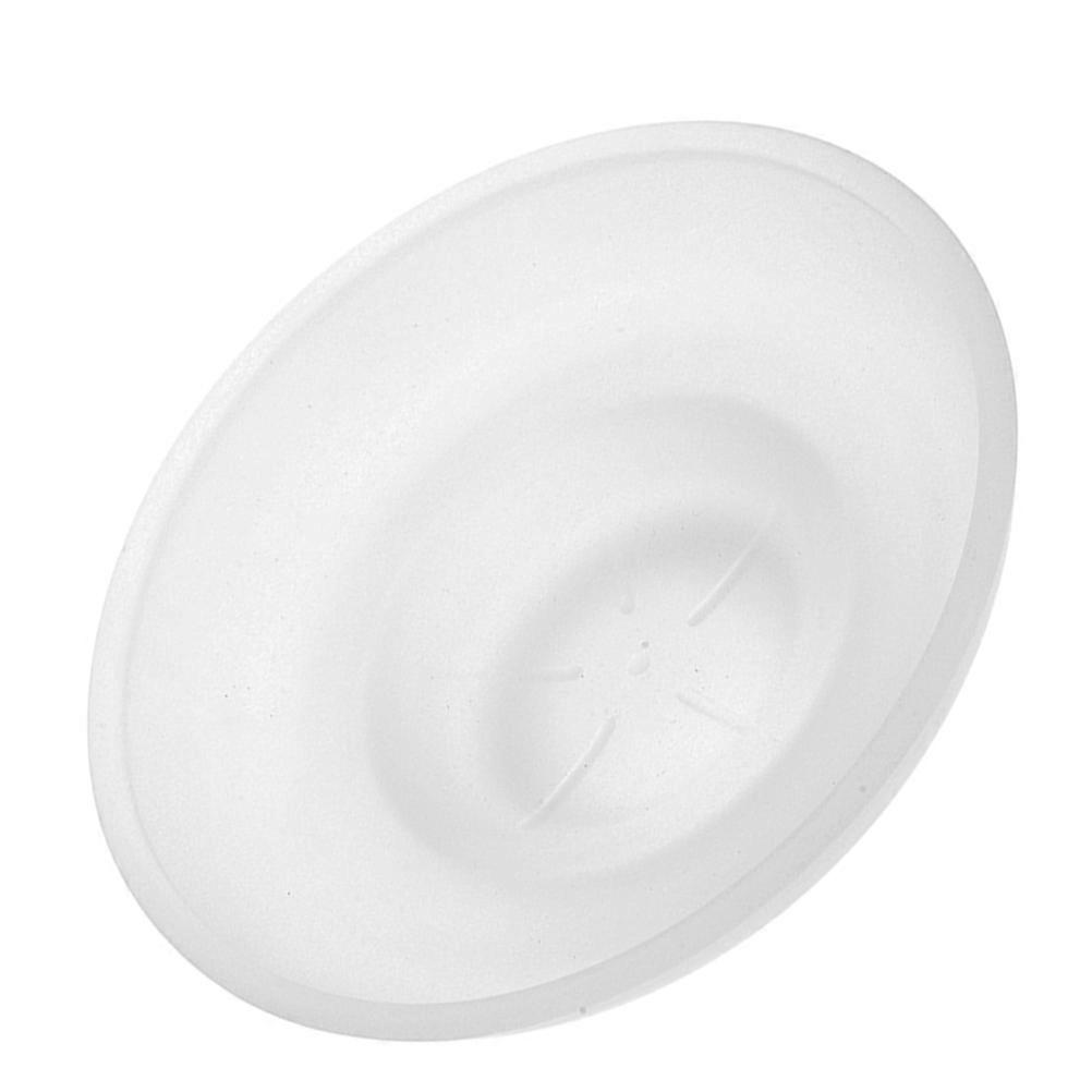 Round Glass Soap Holder Transparent for Bathroom Use 2Pcs