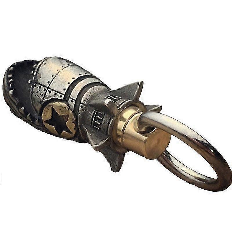 Shark Rocket Bomb Keychain, Skull Bottle Keychain, Skull Keychain