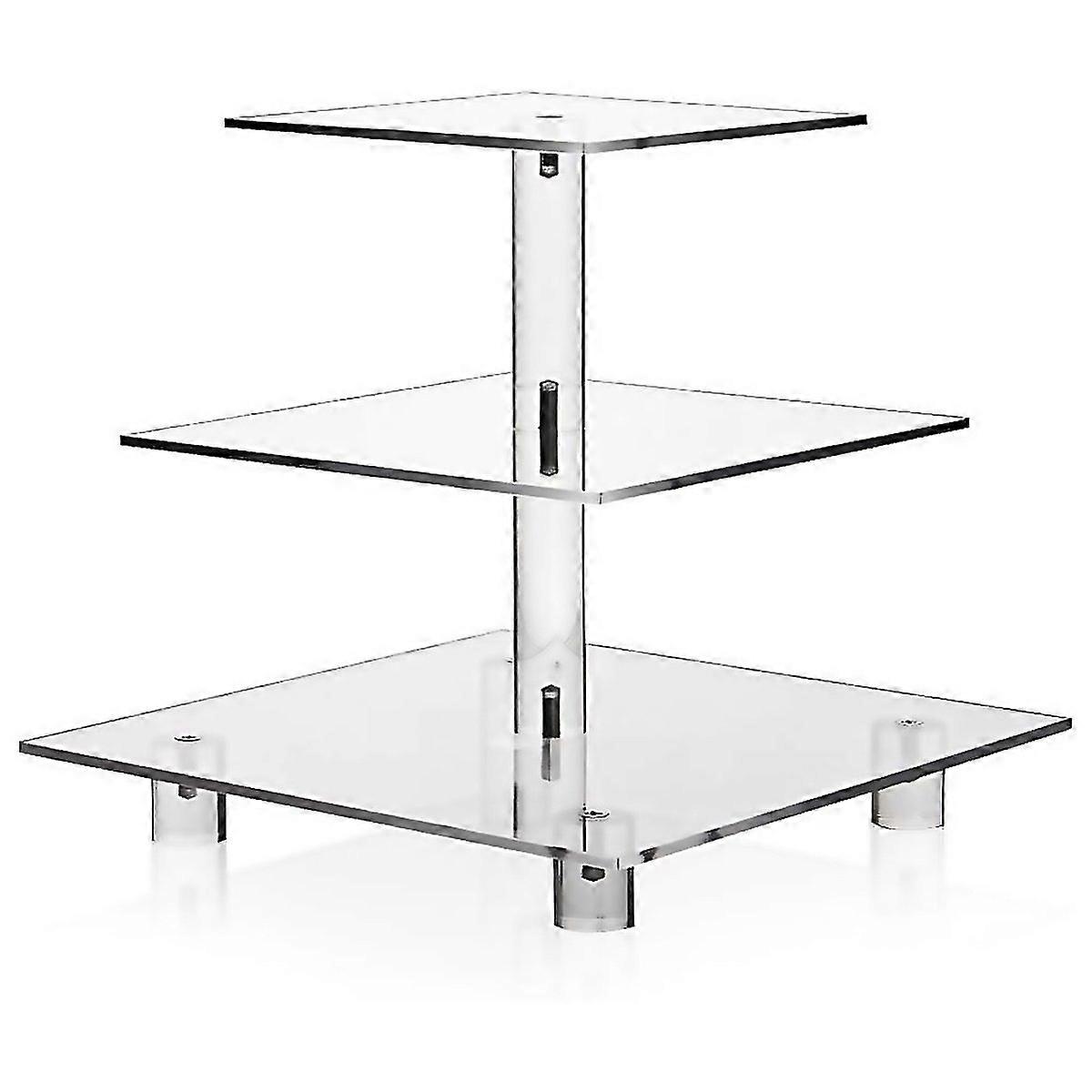 For Yx063 3 Tier Acrylic Square Cupcake Stand