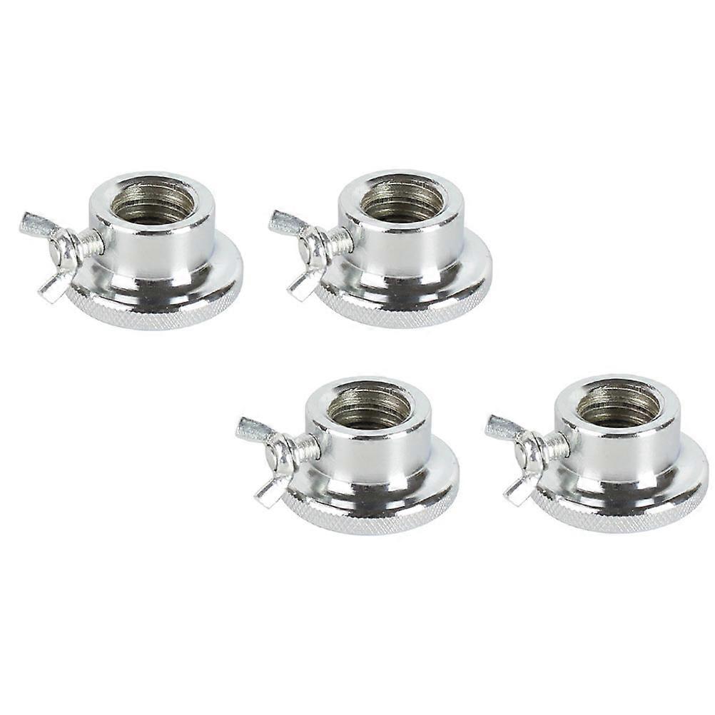 Barbell Security 4 Pcs Dumbbell Nut For Gym Workouts With Iron Material And Silver Color