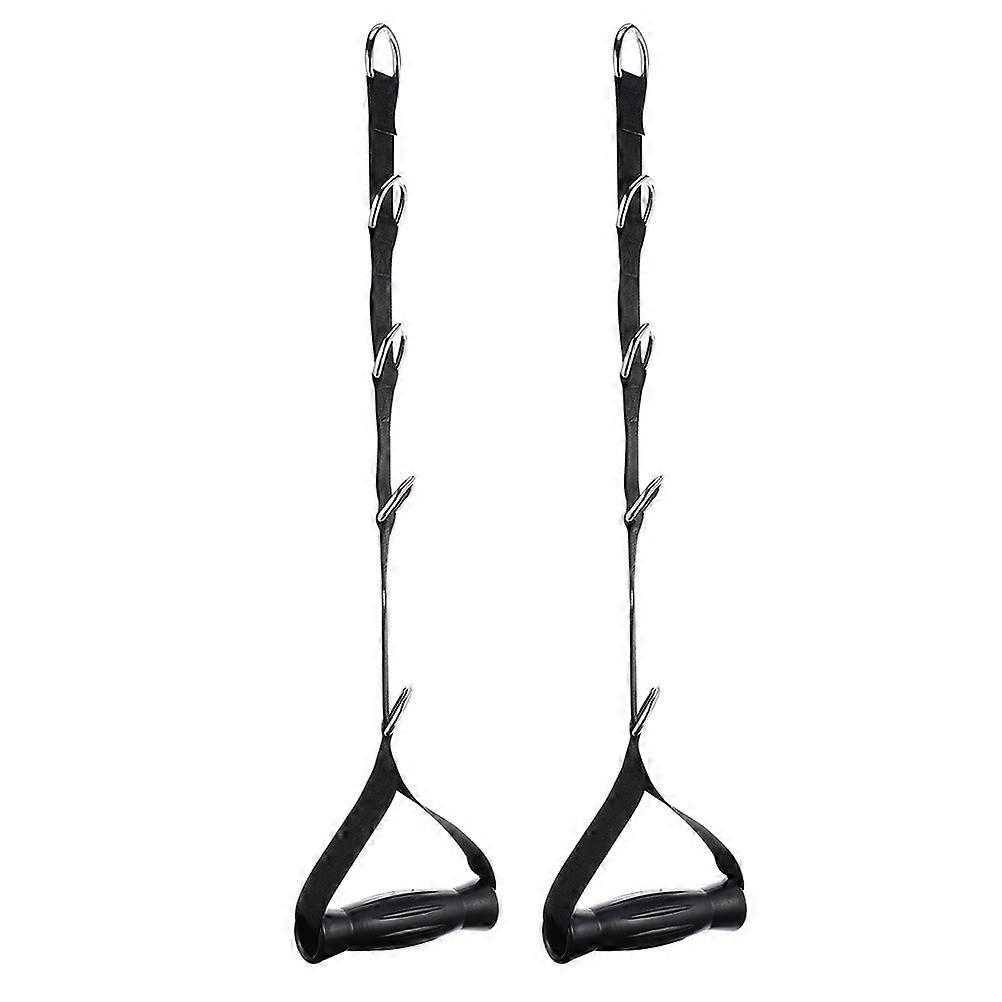 Heavy Duty Exercise Pull Strap for Fitness Training 6Pcs Black