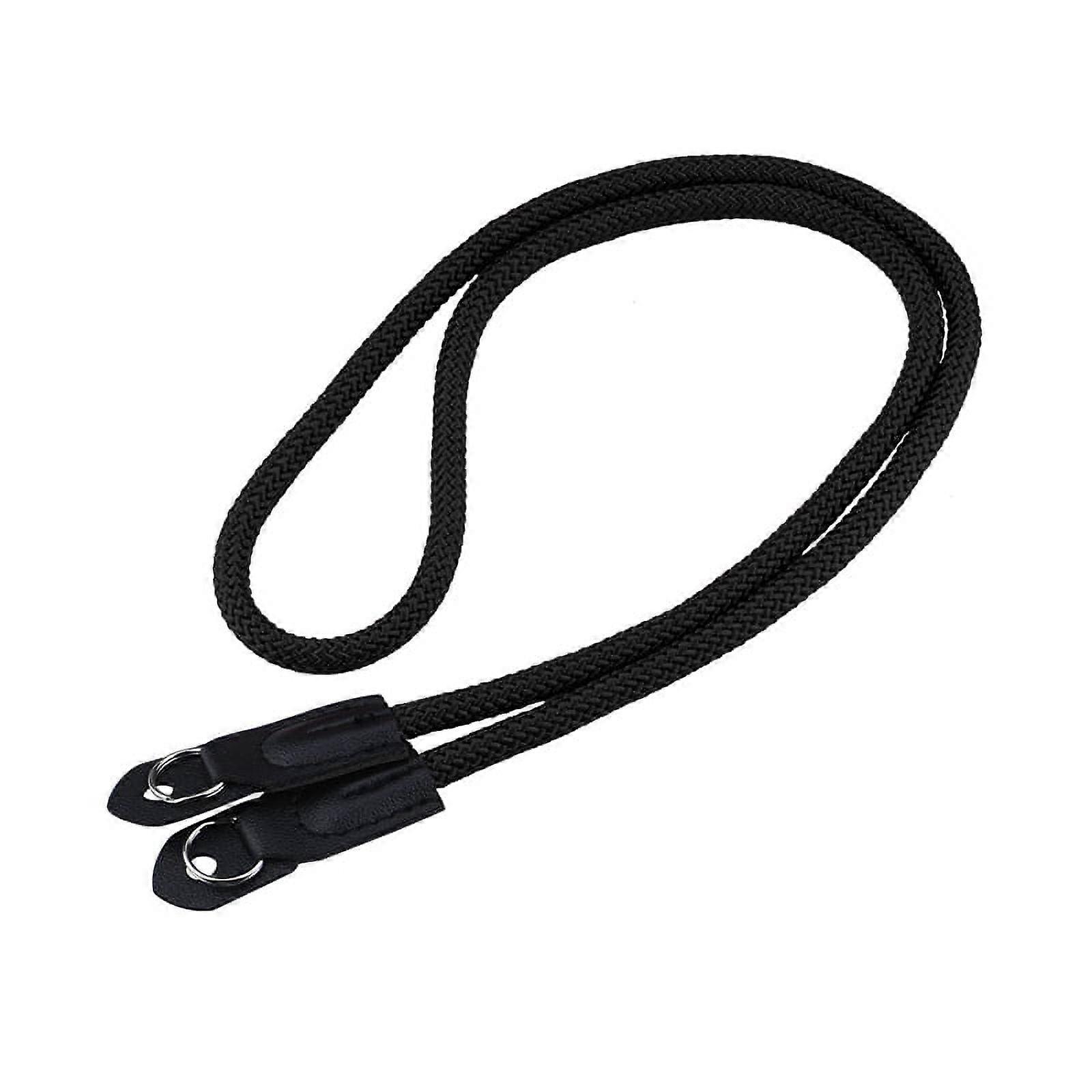 Camera Strap, -Single Camera with Retro Camera Rope, SLR Camera Shoulder Strap, Black