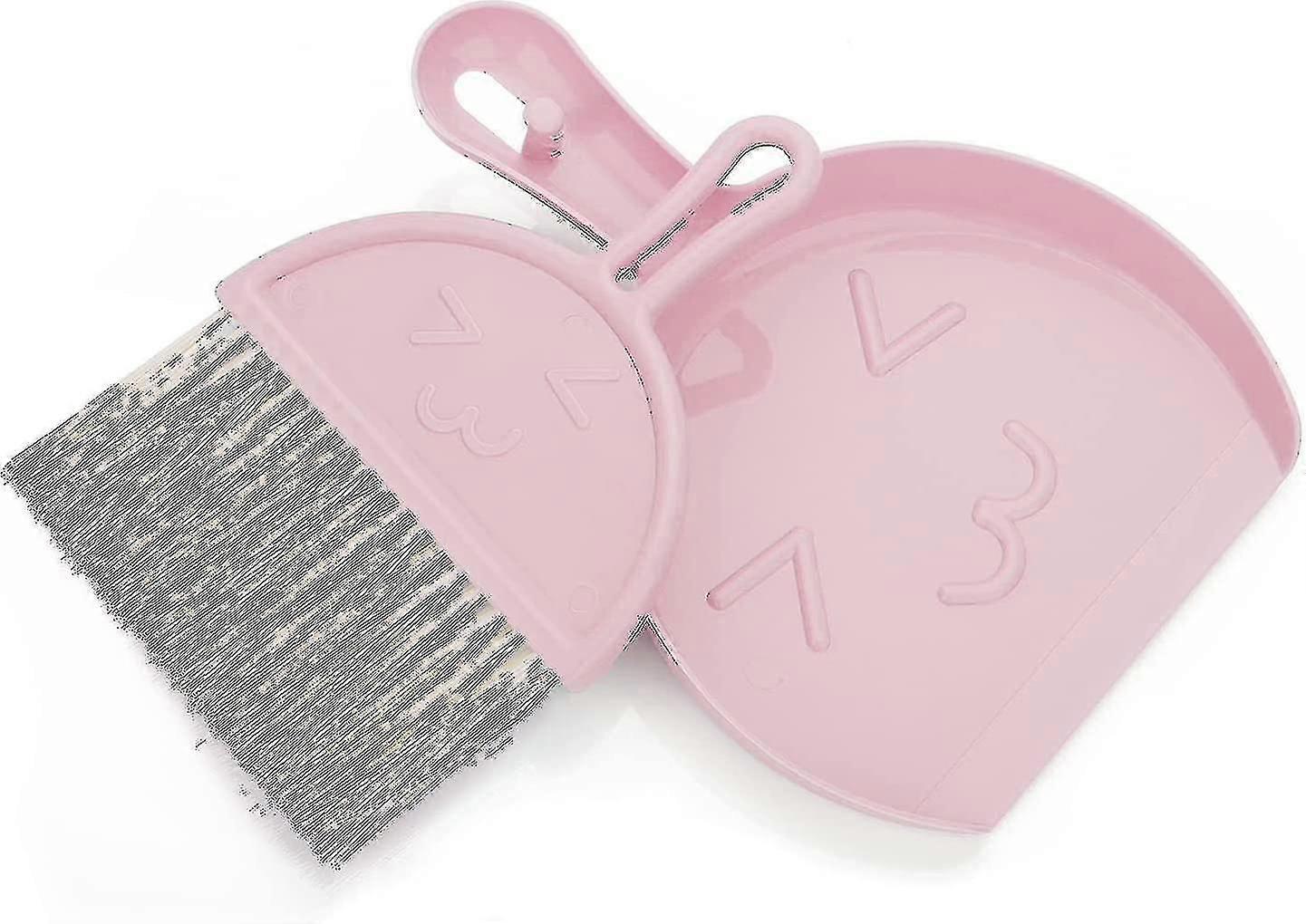 Mini Dustpan And Dustpan Set (pink) Small Broom And Dustpan Portable Table Top Brush Set Cleaning Tools With Soft Bristle Desk Dustpan