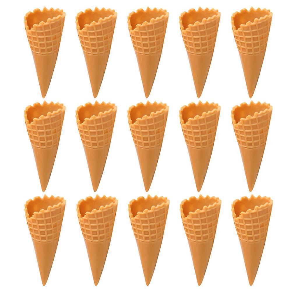 Realistic Ice Cream Cone Simulation Toys for Decoration 16Pcs PVC Props