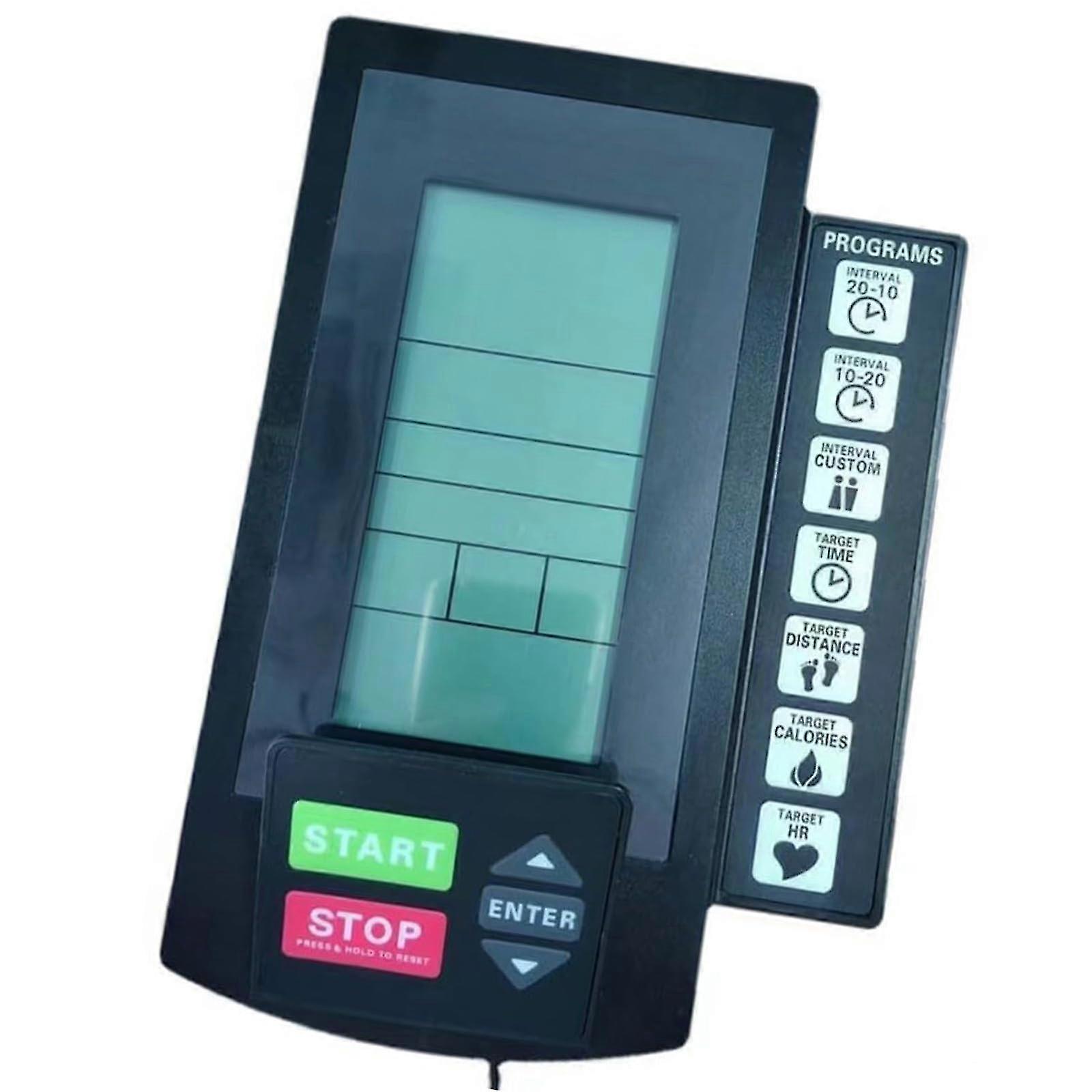 Multifunction Cycle Analytical Instrument Fitness Bike Computer Display for Exercise and Stationary Bikes with LCD Screen and Wireless Connectivity