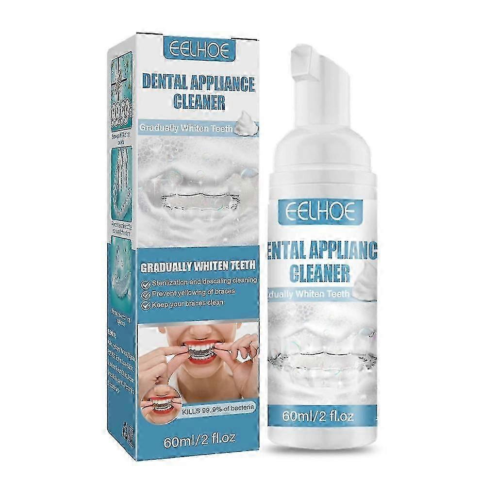 25-26 Portable Denture Bath Retainer Cleaning Foam Prevents Oral Problems