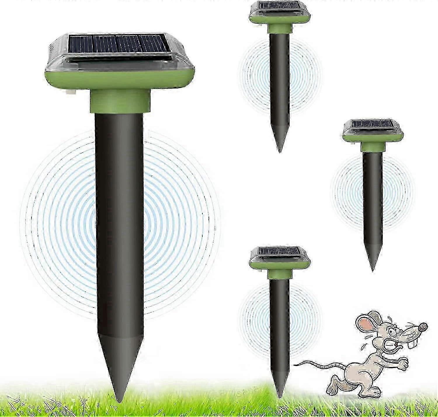 Ultrasonic animal repellent outdoor waterproof and sunscreen snake and mole repellent buzzer mouse repellent device L