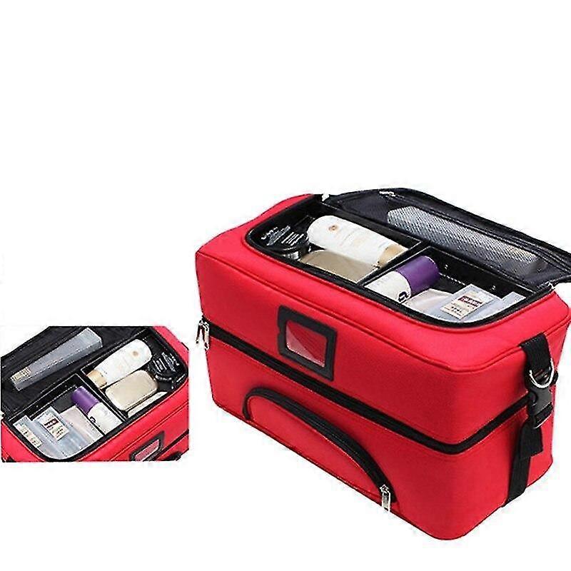 Professional Oxford Cloth Large Capacity Cosmetic Case Portable Multi Layer Solid Cases