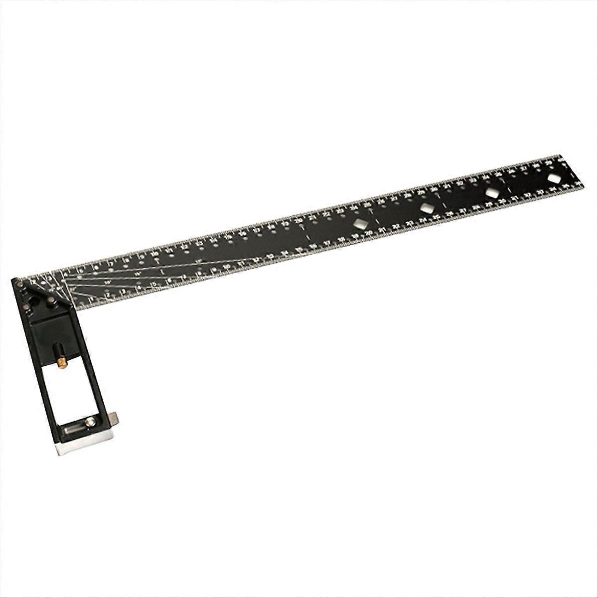 Multi functional Right Angle Ruler 45/90Degree Hole Angle Ruler 40cm