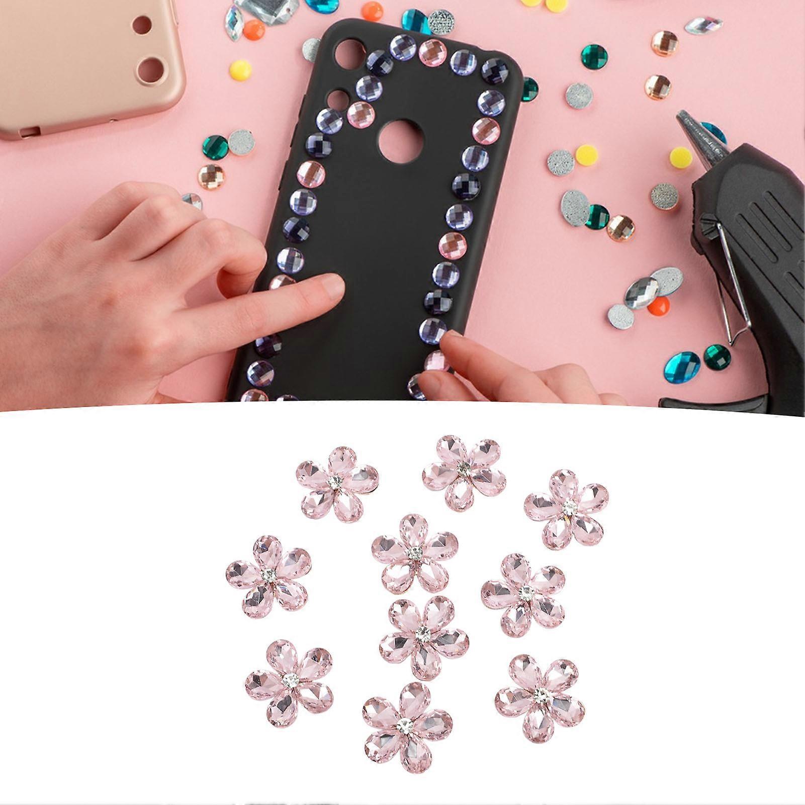 10 STÜCKE Blume Strasssteine Flacher und glatter Boden Multifunktionale Strass Verzierung 