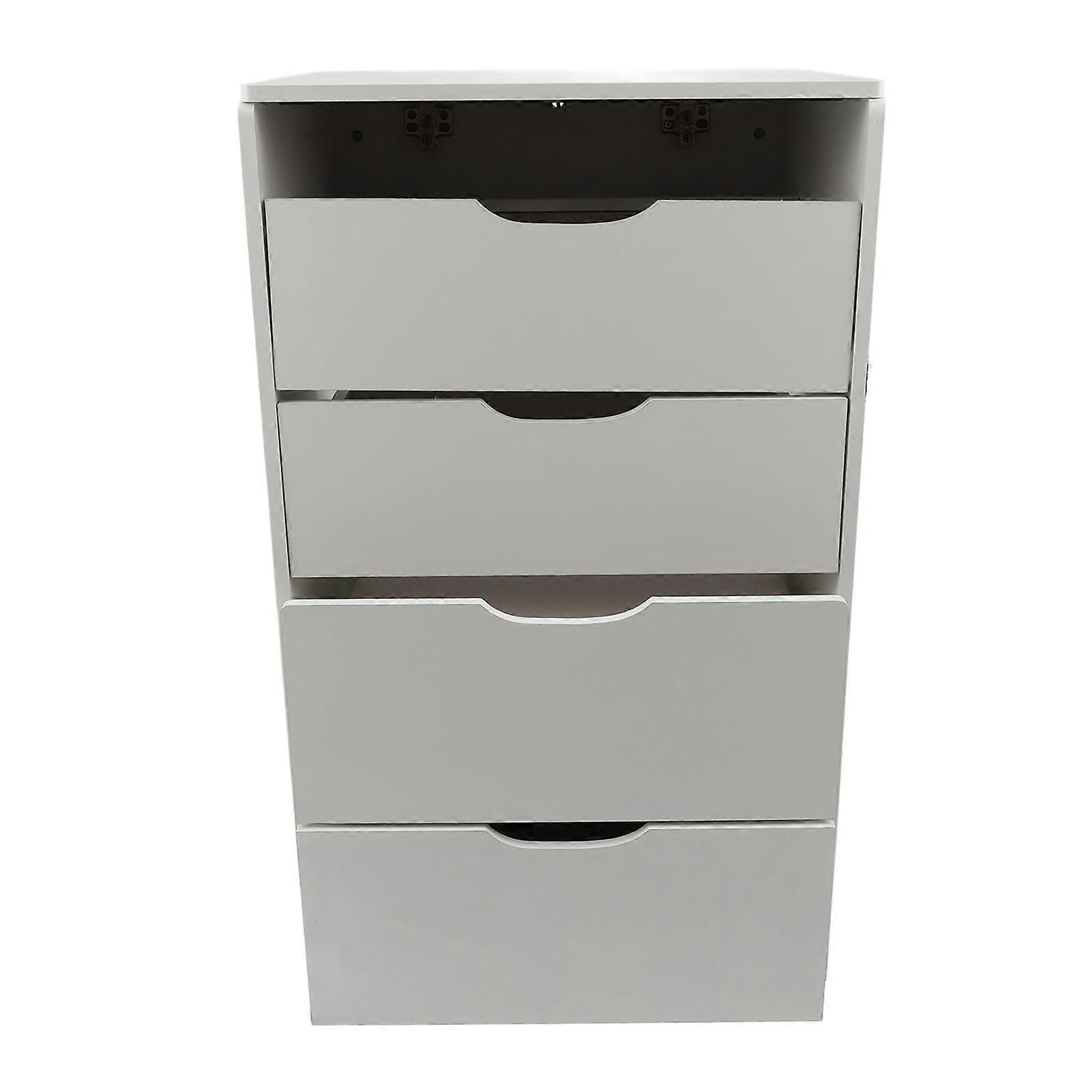 Vanity Desk with Flip Top Mirror Light Makeup Table with Drawers Stool Storage Small Dressing Table for Bedroom 