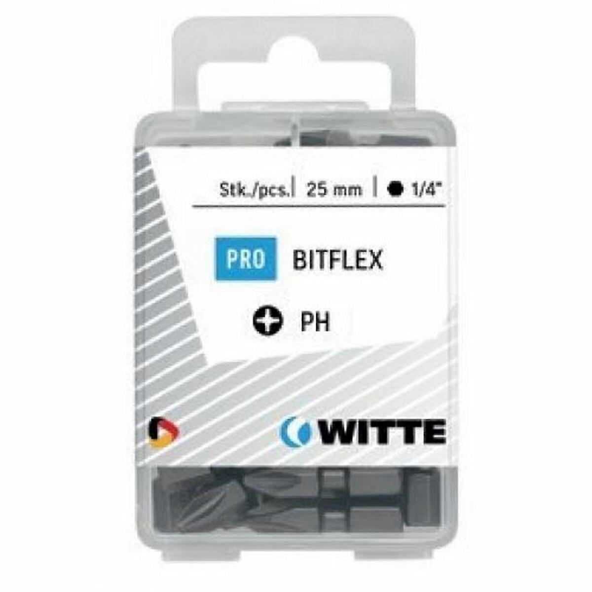 Bit set WITTE PH 2 BITFLEX PH2 25 Units 25 Pieces
