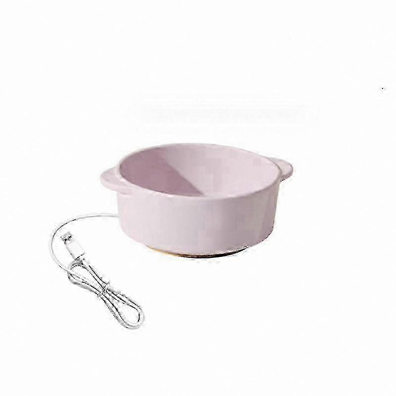 Thermostatically Controlled Heated Bowl for Outdoor Pet Use with Durable Cord
