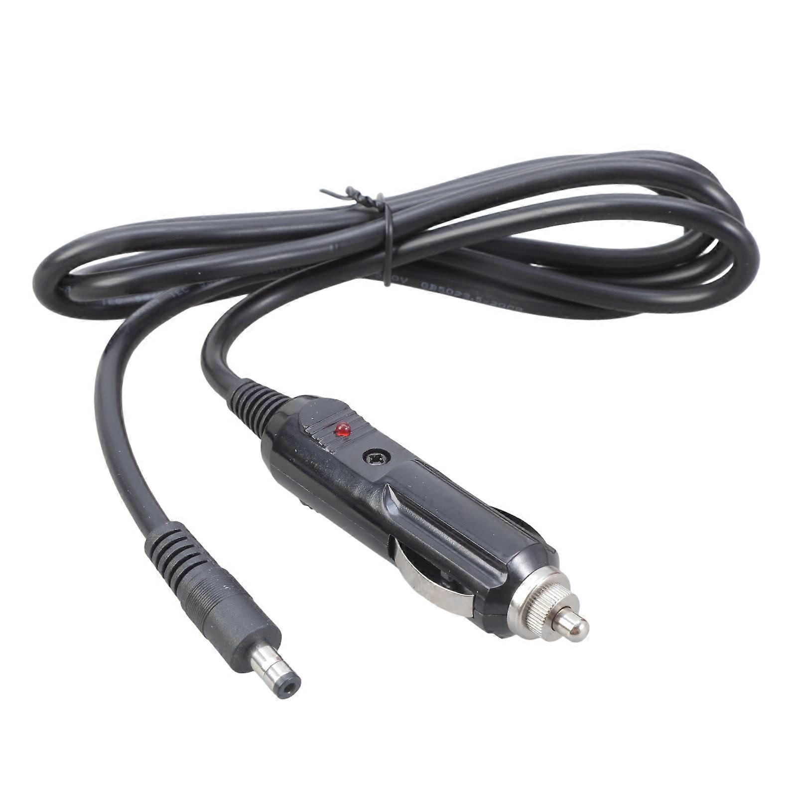 Vehicle Power Supply Cord with DC5.5x2.1mm DC5521 Connector Adapter for 12V 24V Use Multicolor