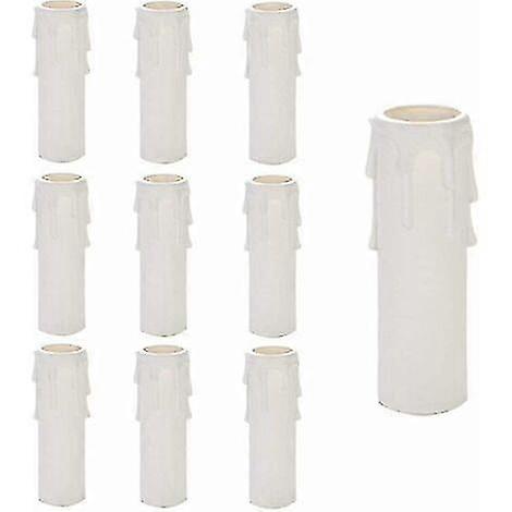 Teardrop Chandelier Candles 10 Pieces Durable Plastic Tubes