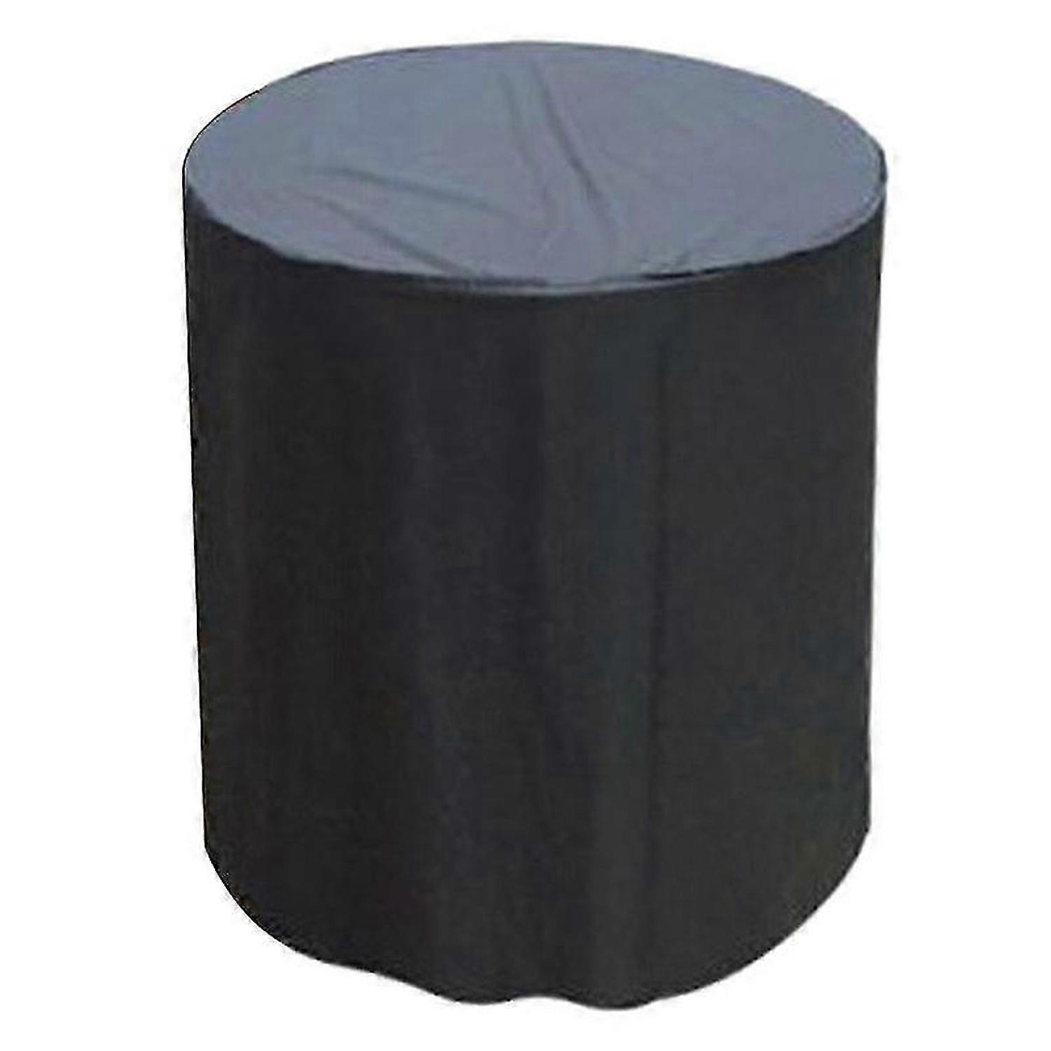 Waterproof Dust-proof BBQ Cover for Round Gas/Electric Grill, Adjustable Windproof Strap