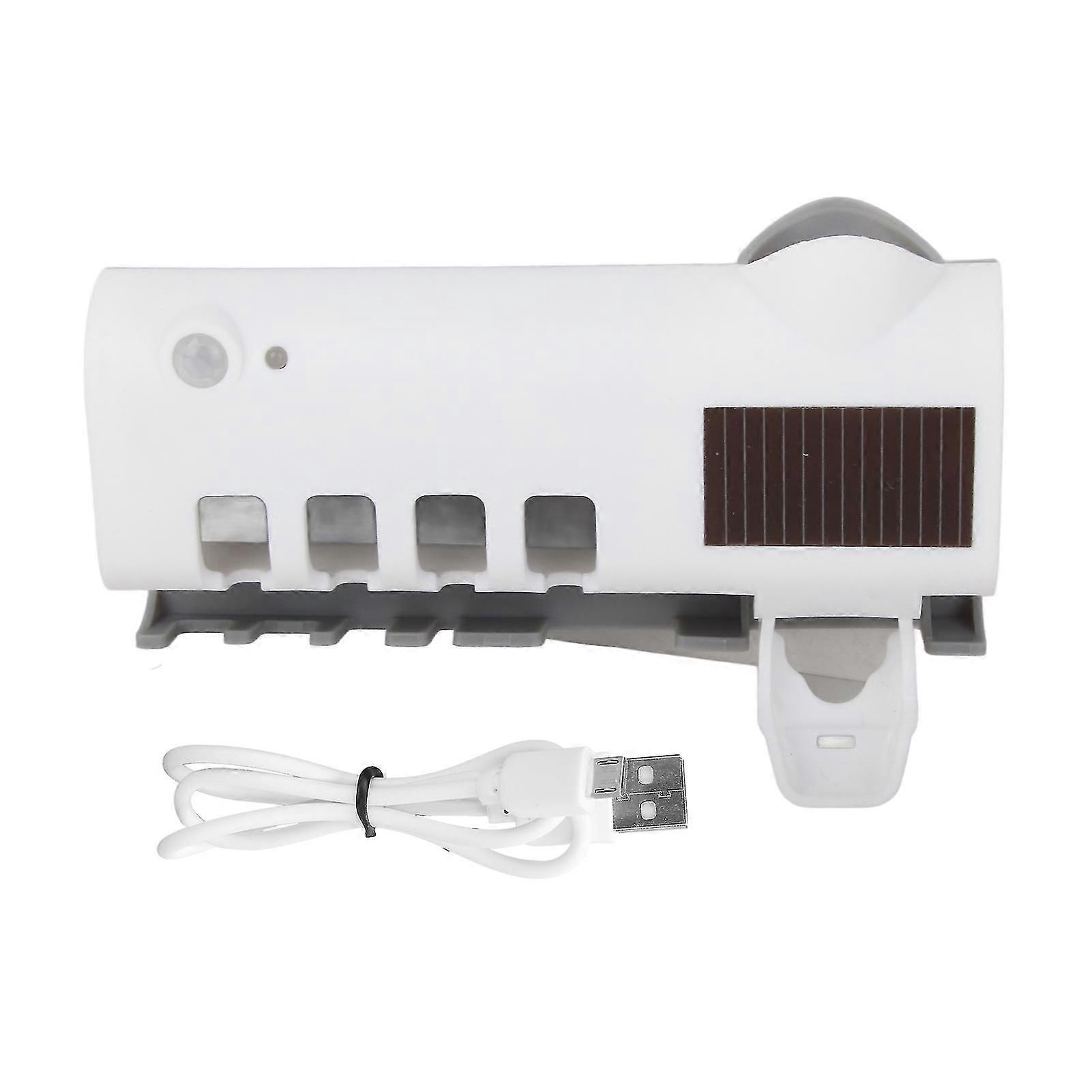 Wall-Mounted UV Toothbrush Sanitizer with Toothpaste Dispenser and Battery