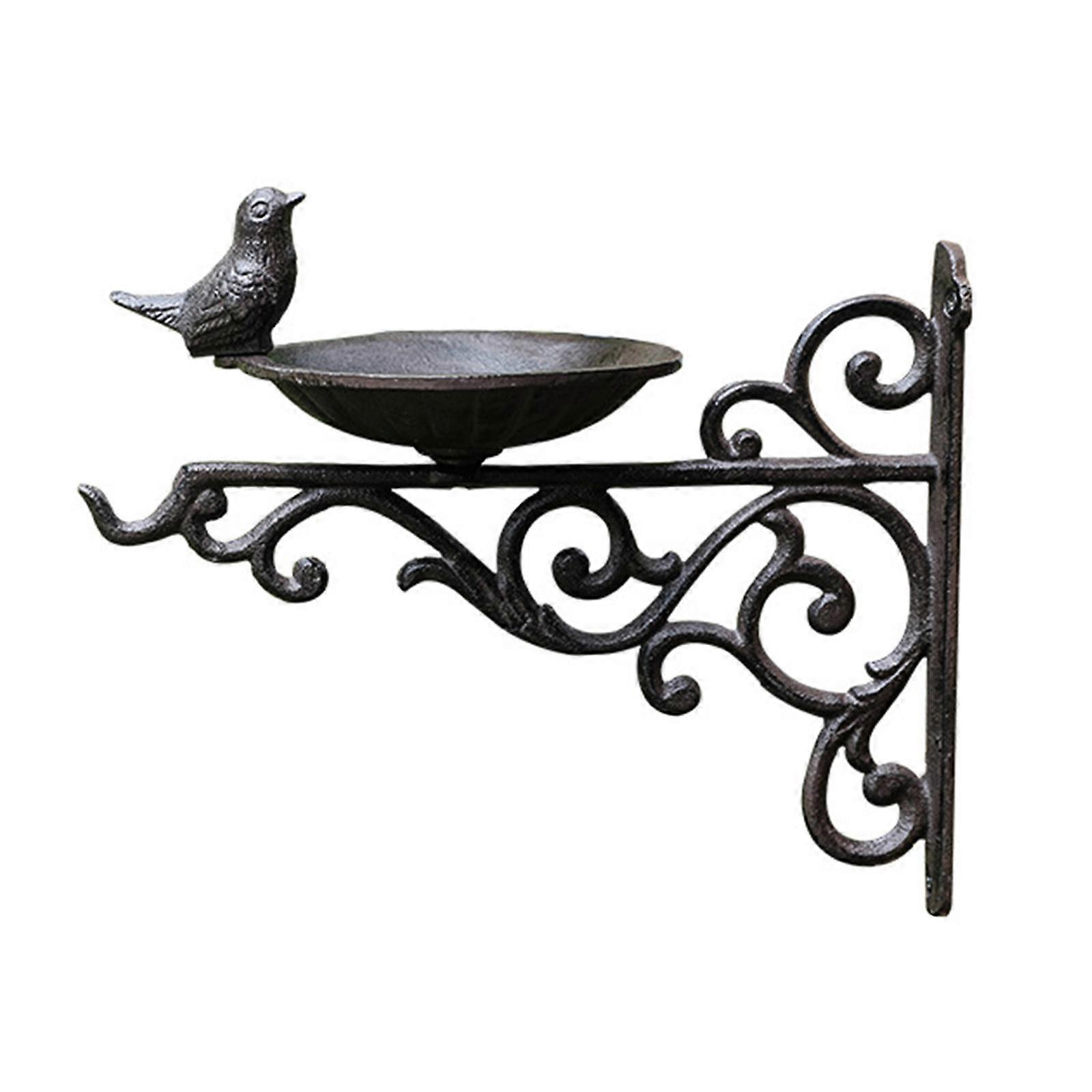 Wall Mounted Bird Bath Feeder Creative Decorative Birdbath for Outside Patio