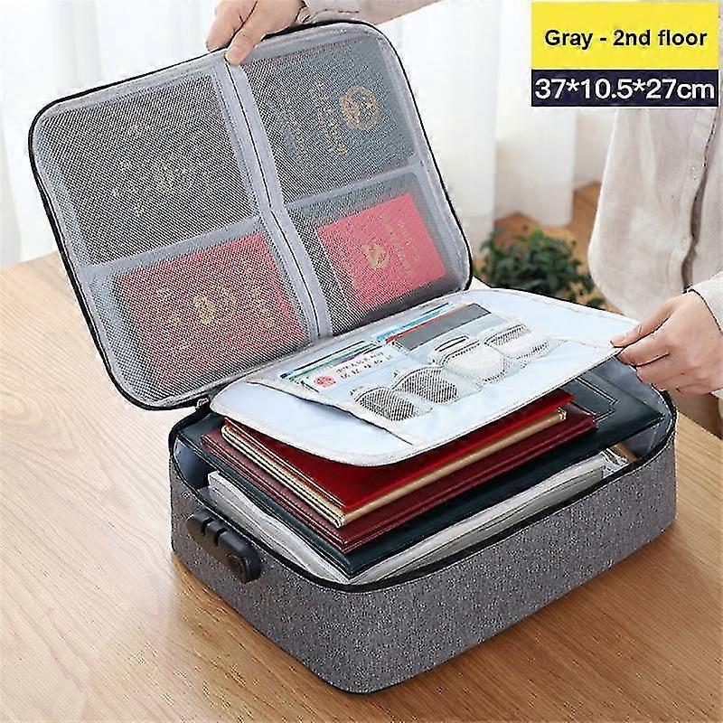 Document Storage Bag Tickets File Organizer Women Travel Files Card Folder Holder Tool Case Handbag
